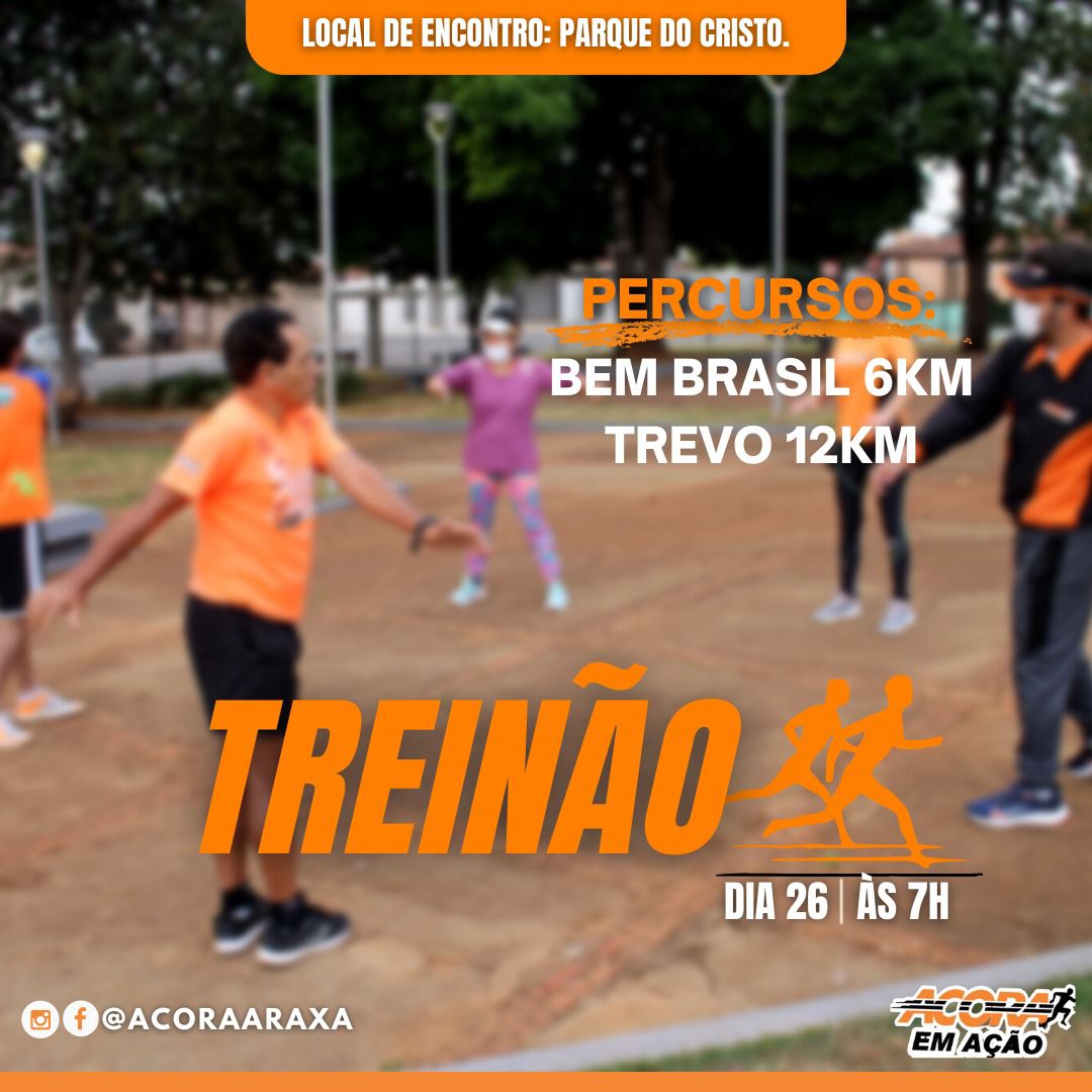 Projeto “Acora em Ação” promove Treinão Assessorado neste domingo