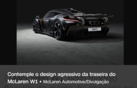 McLaren W1: montadora revela carro mais potente da sua história