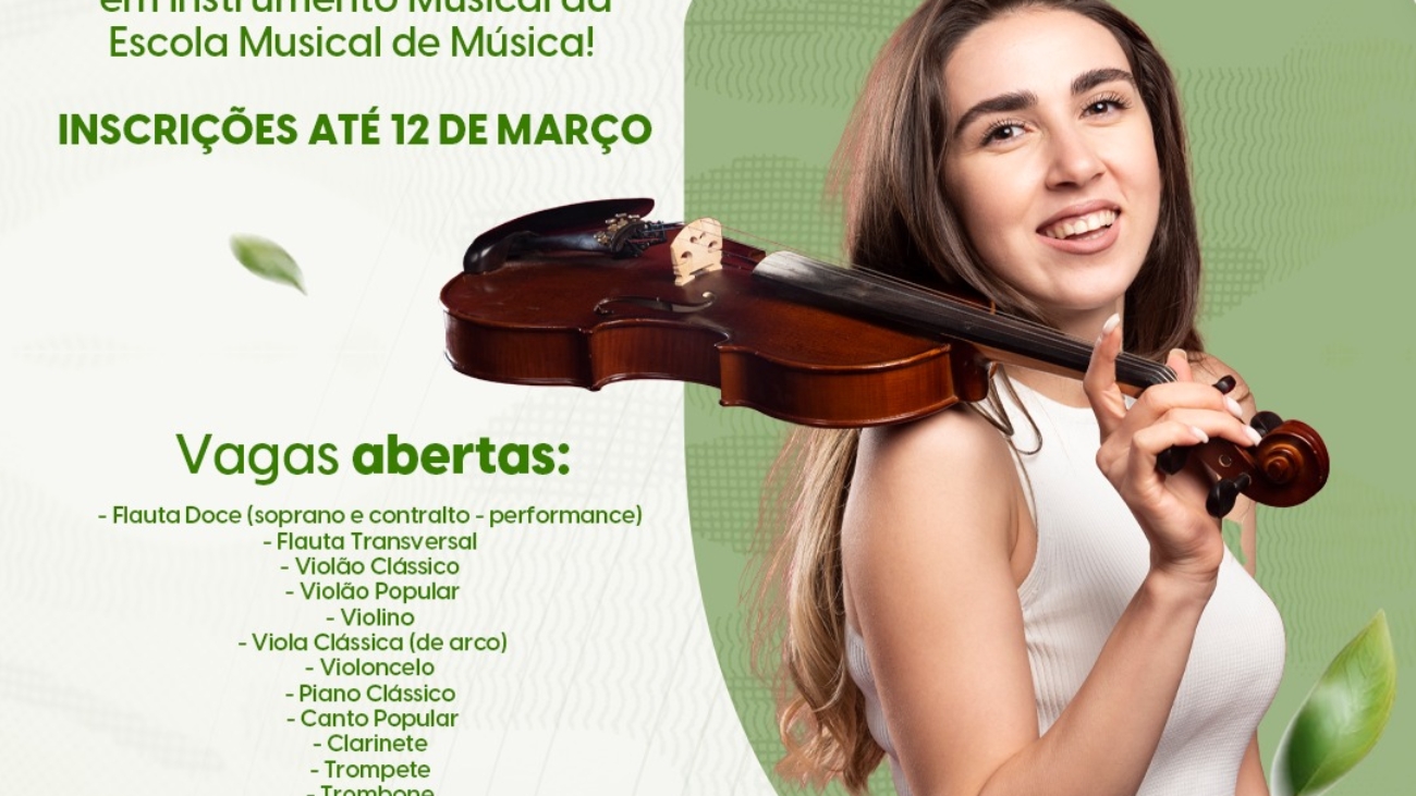 Escola Municipal de Música abre inscrições para curso técnico em Instrumento Musical (2)