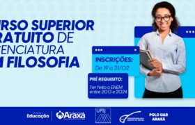 UAB Araxá abre inscrições para curso gratuito de Licenciatura em Filosofia