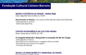 Araxá participa da 23ª Semana Nacional de Museus com eventos culturais gratuitos
