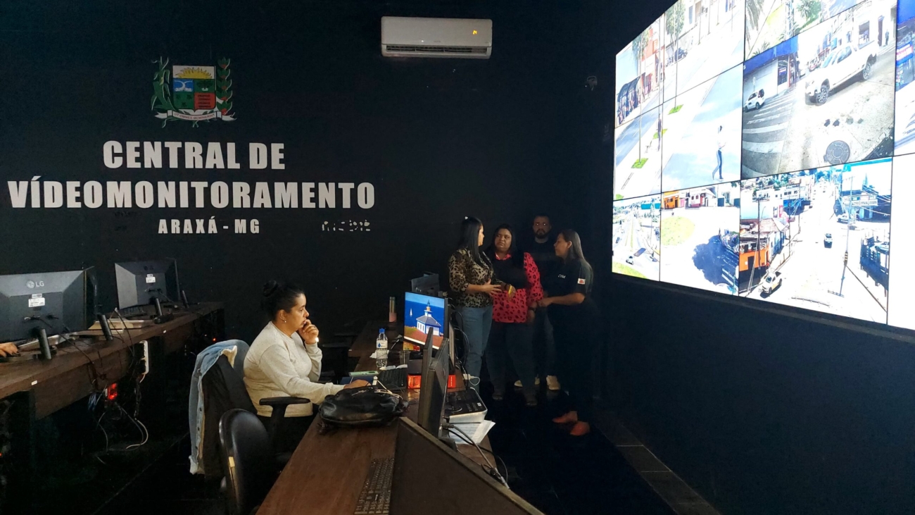 Cidade mais segura de Minas Gerais, Araxá vira referência em videomonitoramento   (1)